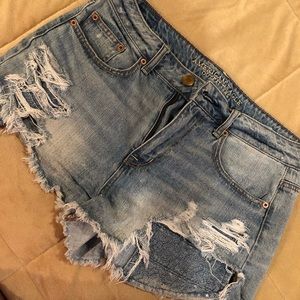 American Eagle Hi Rise Festival Shorts Size 10!!